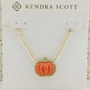 Kendra Scott Gold Pumpkin Necklace